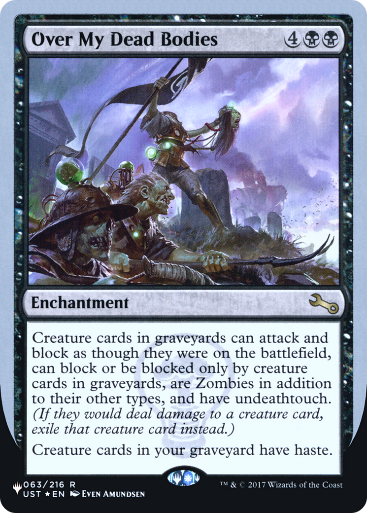 Image of Over My Dead Bodies (Unfinity Foil Edition) [The List]