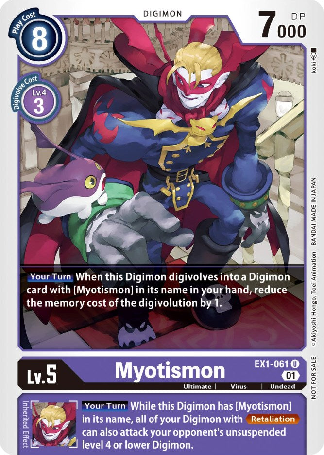 Image of Myotismon [EX1-061] (Winner Pack X Record) [Classic Collection Promos]