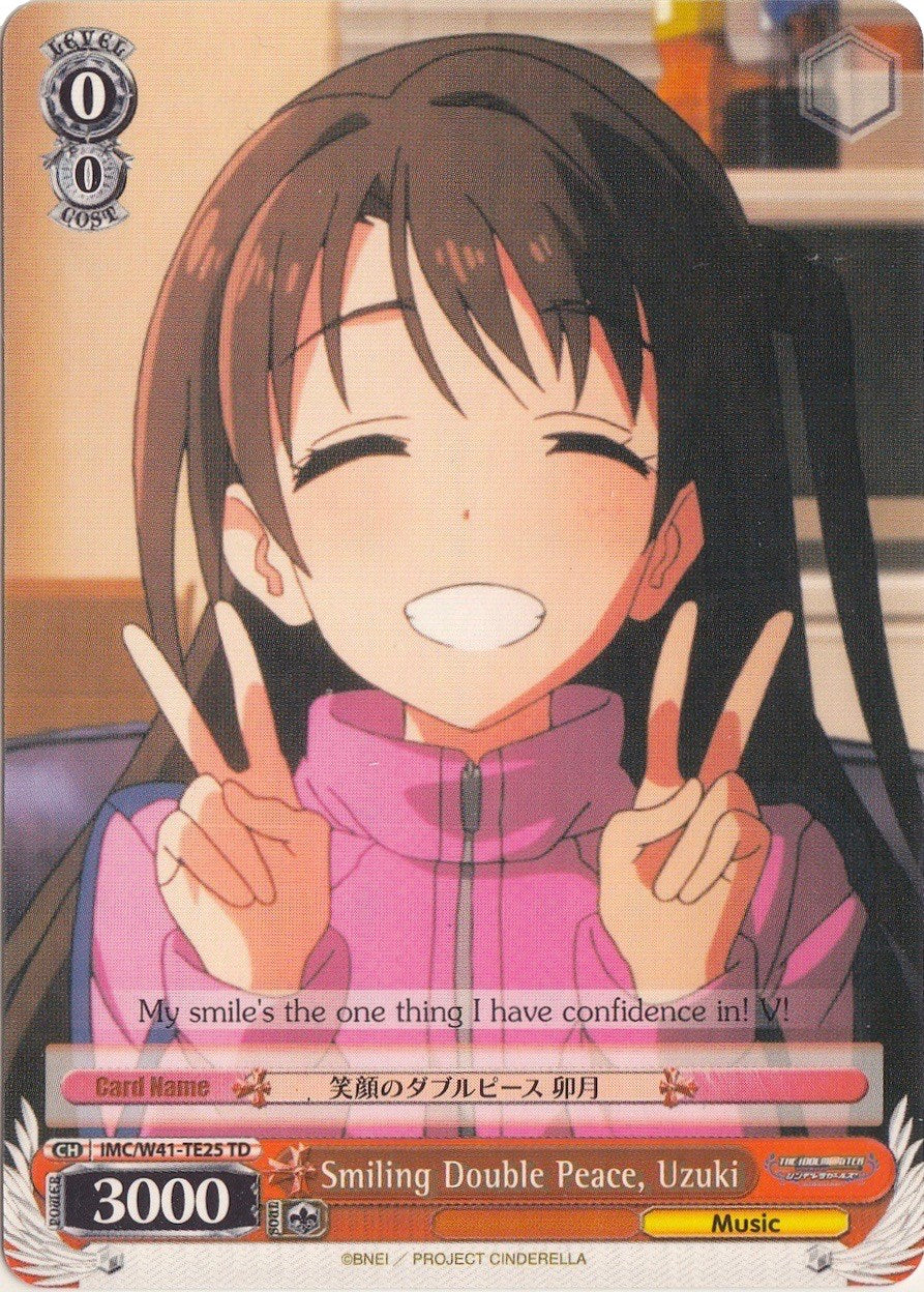 Image of Smiling Double Peace, Uzuki (IMC/W41-TE25 TD) [The iDOLM@STER Cinderella Girls]