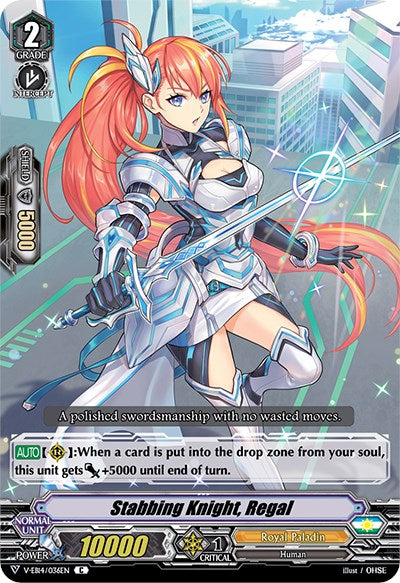 Image of Stabbing Knight, Regal (V-EB14/036EN) [The Next Stage]