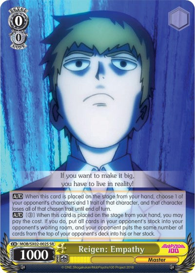 Image of Reigen: Empathy (MOB/SX02-002S SR) [Mob Psycho 100]