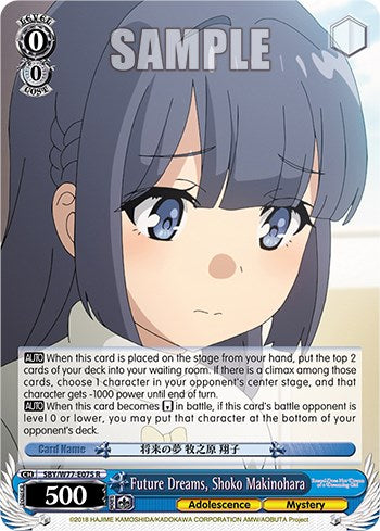 Image of Future Dreams, Shoko Makinohara [Rascal Does Not Dream of a Dreaming Girl]