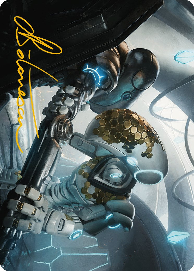 Image of Myr Kinsmith Art Card (Gold-Stamped Signature) [Phyrexia: All Will Be One Art Series]