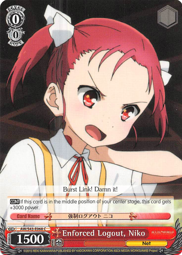 Image of Enforced Logout, Niko (AW/S43-E068 C) [Accel World -Infinite Burst-]