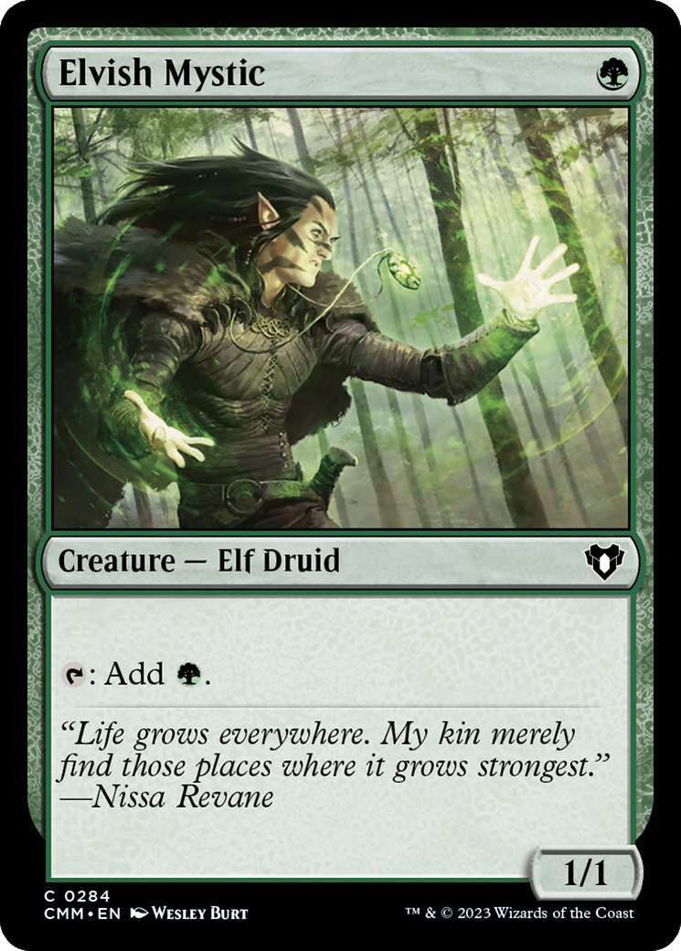 Image of Elvish Mystic [Commander Masters]