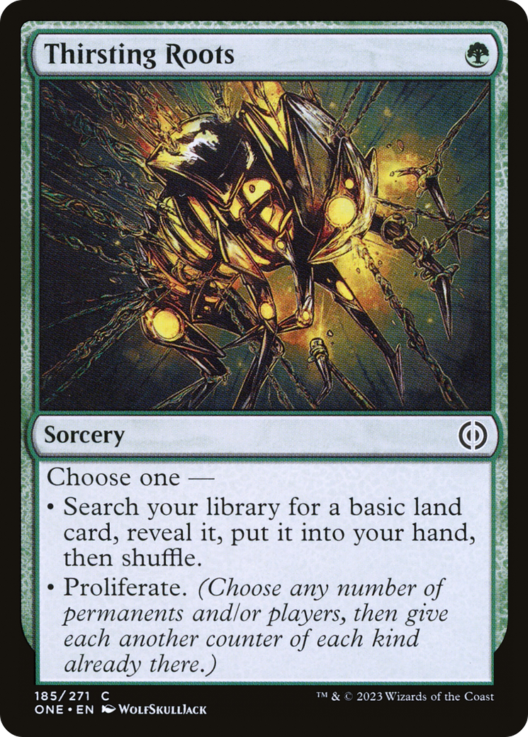 Image of Thirsting Roots [Phyrexia: All Will Be One]