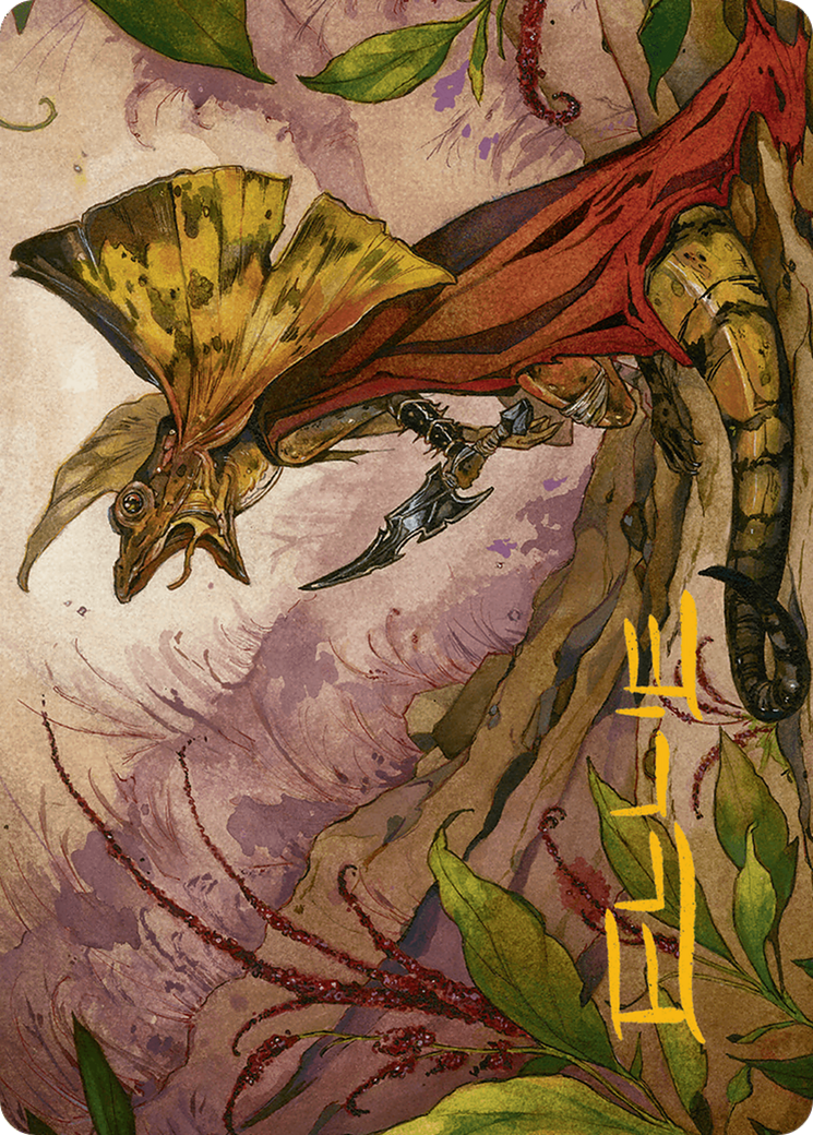 Image of Hired Claw Art Card (Gold-Stamped Signature) [Bloomburrow Art Series]