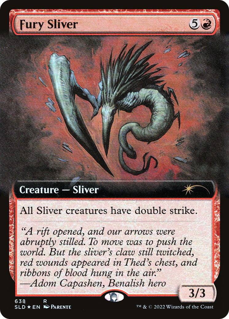 Image of Fury Sliver (Extended Art) [Secret Lair Drop Promos]
