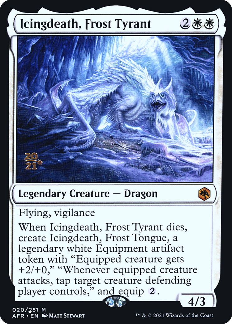 Image of Icingdeath, Frost Tyrant [Dungeons & Dragons: Adventures in the Forgotten Realms Prerelease Promos]