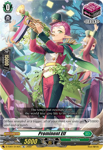 Image of Prominent Elf (D-TD01/014EN) [Urara Haneyama -Bandmaster of Blossoming Bonds-]