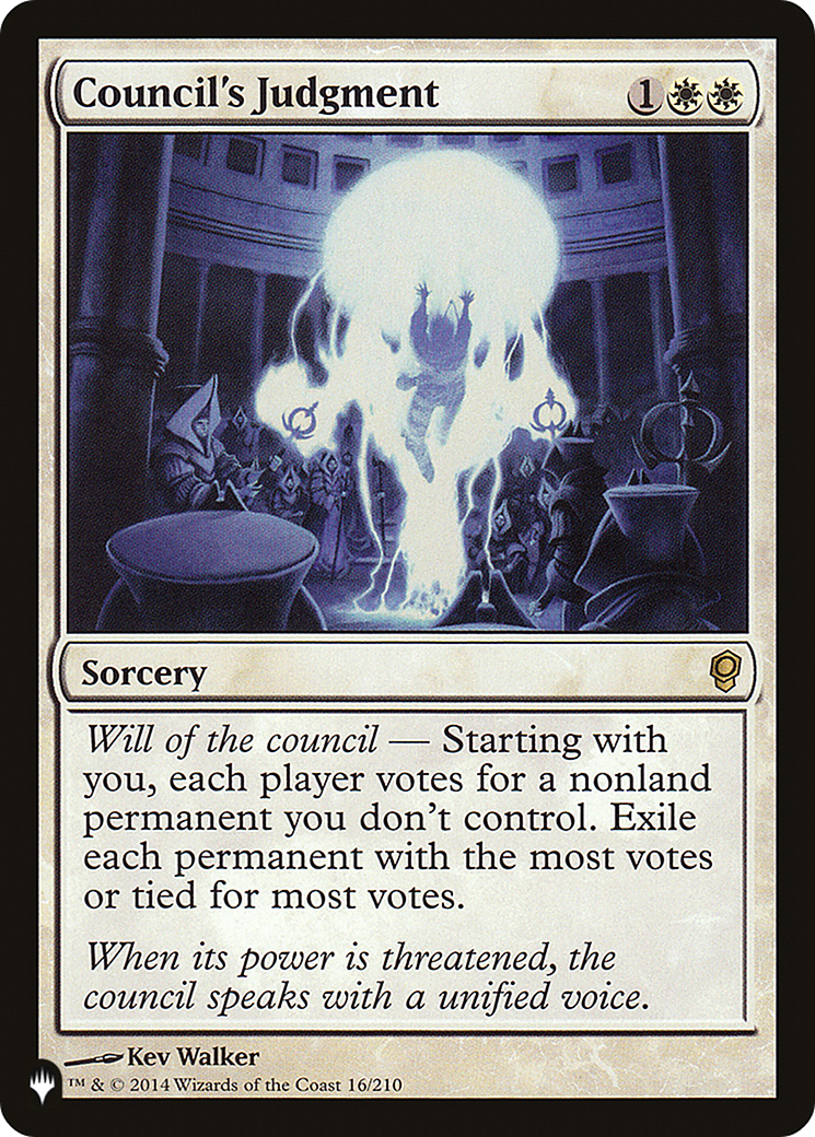 Image of Council's Judgment [The List]