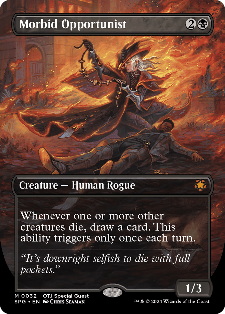 Image of Morbid Opportunist (Borderless) [Outlaws of Thunder Junction Special Guests]