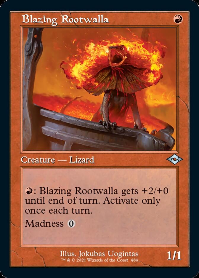 Image of Blazing Rootwalla (Retro Foil Etched) [Modern Horizons 2]