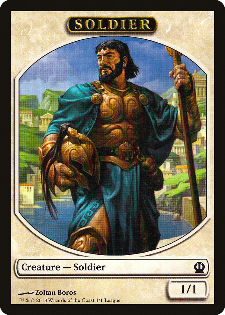 Image of Soldier Token (Zoltan Boros) [League Tokens 2013]