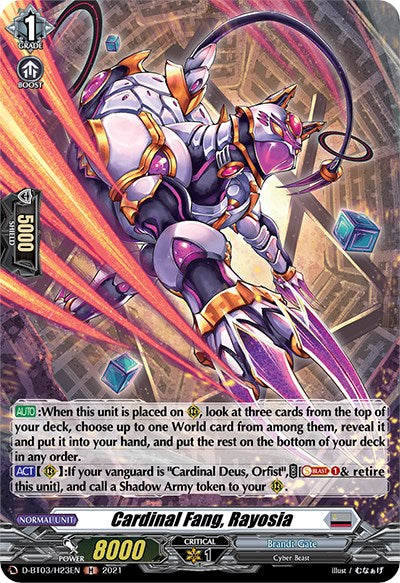 Image of Cardinal Fang, Rayosia (D-BT03/H23EN) [Advance of Intertwined Stars]