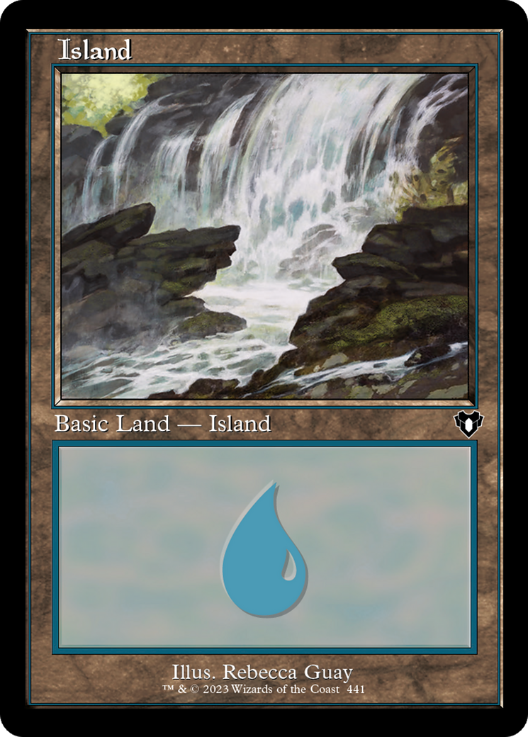 Image of Island (441) (Retro) [Commander Masters]