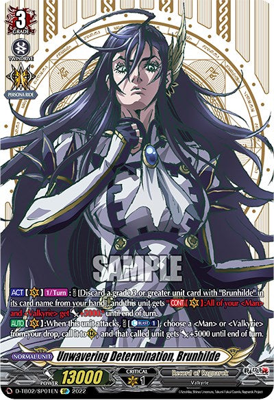 Image of Unwavering Determination, Brunhilde (D-TB02/SP01EN) [Record of Ragnarok]