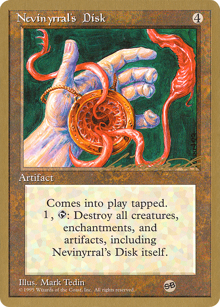 Image of Nevinyrral's Disk (Leon Lindback) (SB) [Pro Tour Collector Set]