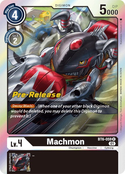 Image of Machmon [BT6-059] [Double Diamond Pre-Release Cards]