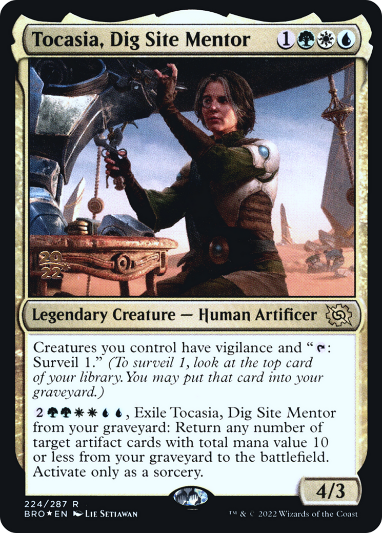 Image of Tocasia, Dig Site Mentor [The Brothers' War Prerelease Promos]
