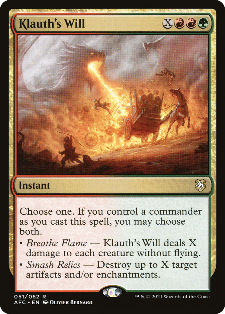 Image of Klauth's Will [Dungeons & Dragons: Adventures in the Forgotten Realms Commander]