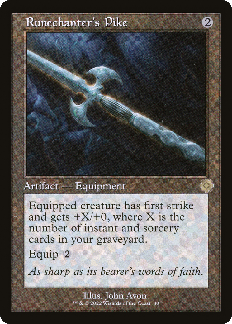 Image of Runechanter's Pike (Retro) [The Brothers' War Retro Artifacts]