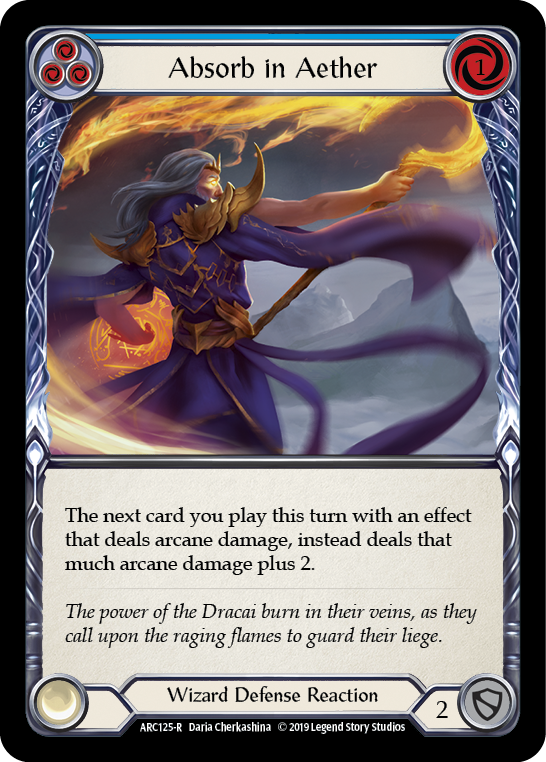 Image of Absorb in Aether (Blue) [ARC125-R] (Arcane Rising)  1st Edition Normal