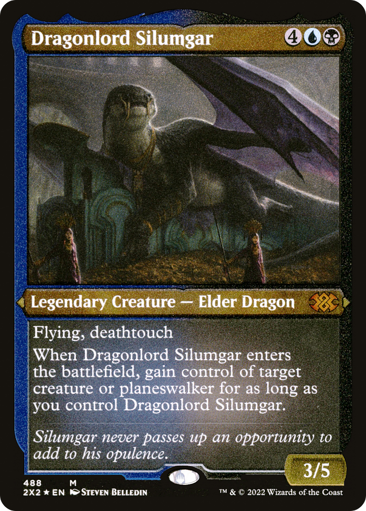 Image of Dragonlord Silumgar (Foil Etched) [Double Masters 2022]