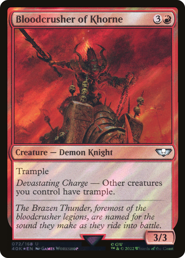 Image of Bloodcrusher of Khorne (Surge Foil) [Warhammer 40,000]