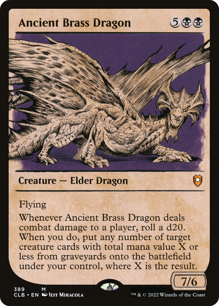 Image of Ancient Brass Dragon (Showcase) [Commander Legends: Battle for Baldur's Gate]