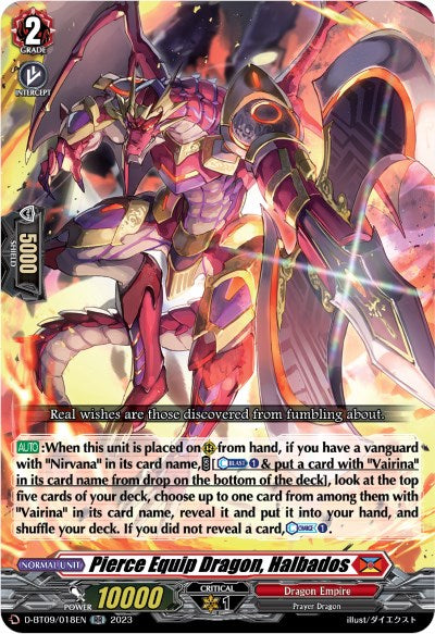 Image of Pierce Equip Dragon, Halbados (D-BT09/018EN) [Dragontree Invasion]