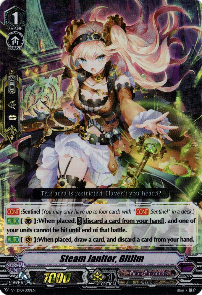 Image of Steam Janitor, Gitlim (Parallel Foil) (V-TD10/009EN) [Chronojet]