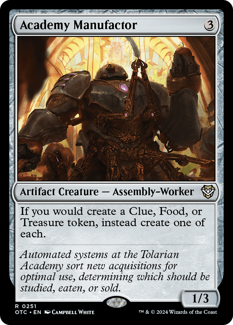 Image of Academy Manufactor [Outlaws of Thunder Junction Commander]