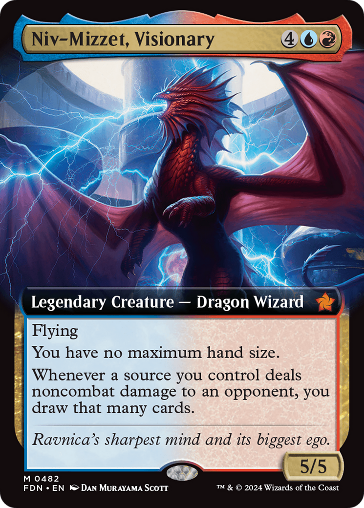 Image of Niv-Mizzet, Visionary (Extended Art) [Foundations]