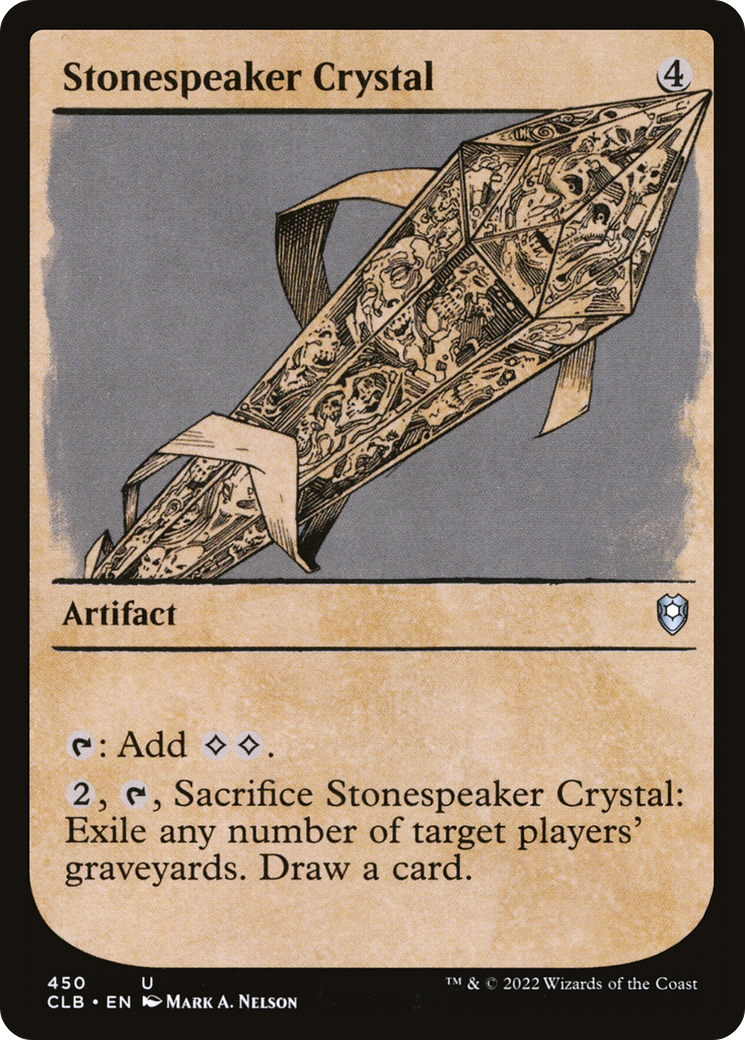 Image of Stonespeaker Crystal (Showcase) [Commander Legends: Battle for Baldur's Gate]