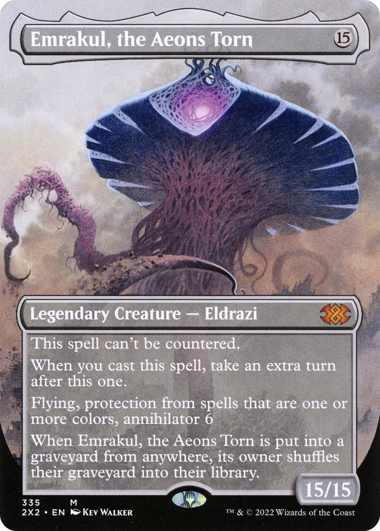 Image of Emrakul, the Aeons Torn (Borderless Alternate Art) [Double Masters 2022]