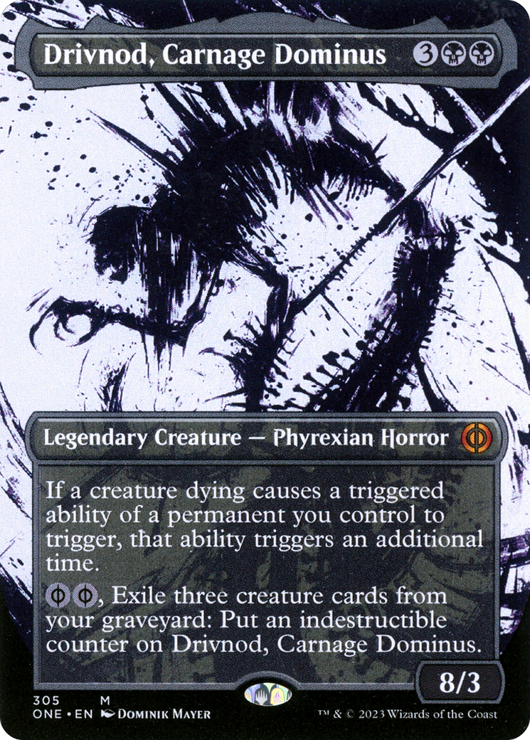 Image of Drivnod, Carnage Dominus (Borderless Ichor) [Phyrexia: All Will Be One]