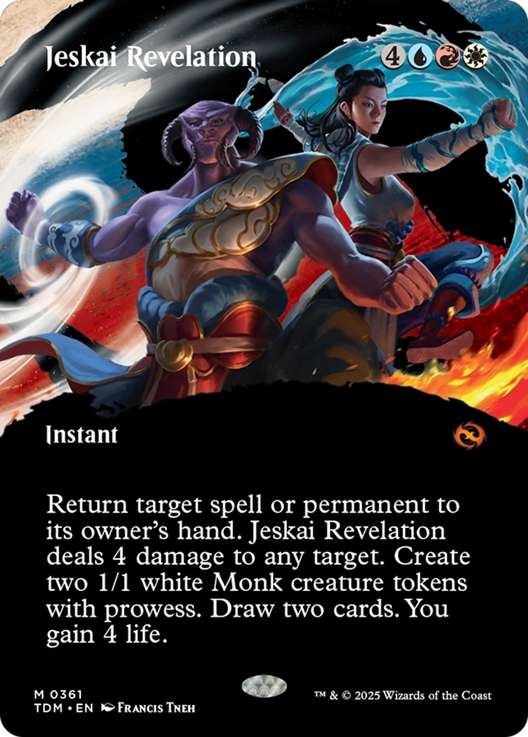 Image of Jeskai Revelation (Borderless) [Tarkir: Dragonstorm]