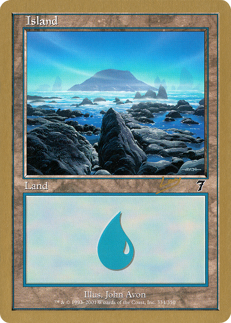 Image of Island (rl334) (Raphael Levy) [World Championship Decks 2002]