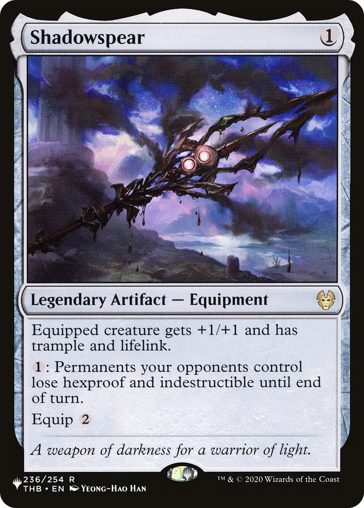 Image of Shadowspear [Secret Lair: Heads I Win, Tails You Lose]