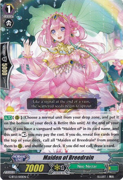 Image of Maiden of Breedrain (G-BT12/100EN) [Dragon King's Awakening]