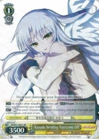 Image of Kanade Sending Everyone Off (AB/W31-E001 RR) [Angel Beats! Re:Edit]