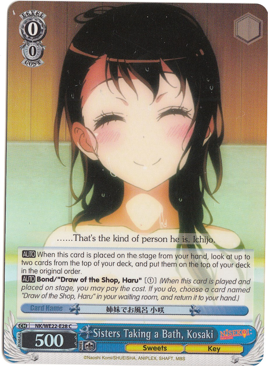 Image of Sisters Taking a Bath, Kosaki (NK/WE22-E28) (Parallel Foil) [NISEKOI Extra Booster]