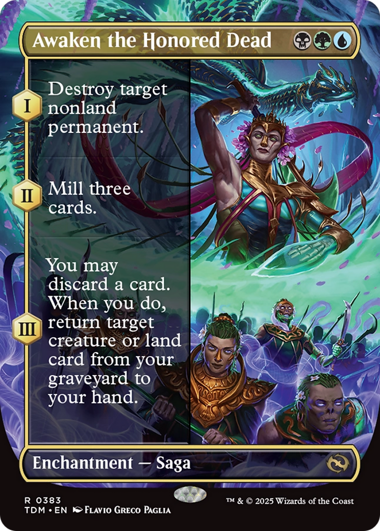 Image of Awaken the Honored Dead (Borderless) [Tarkir: Dragonstorm]