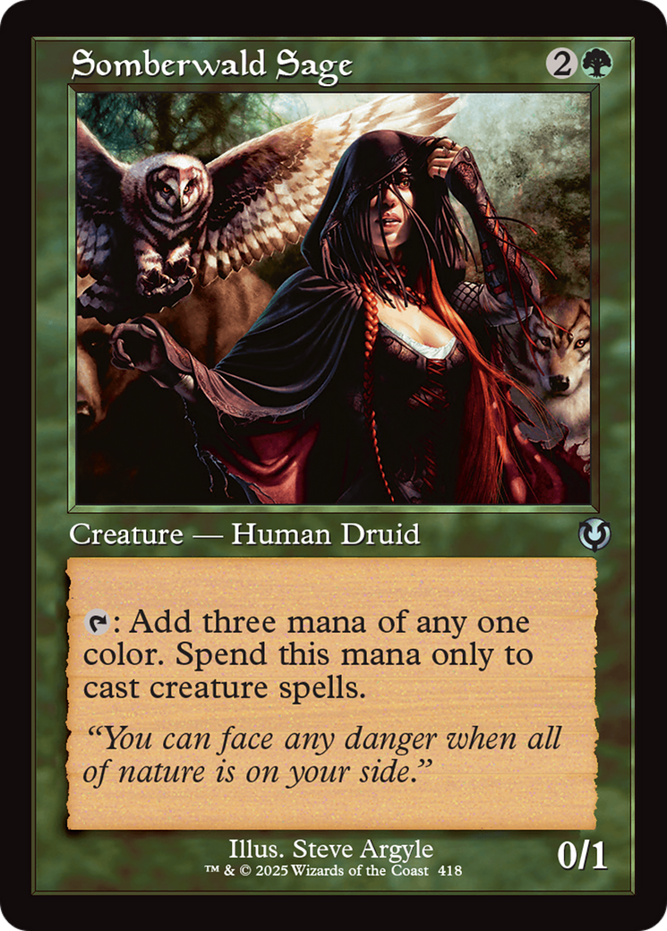 Image of Somberwald Sage (Retro Frame) [Innistrad Remastered]