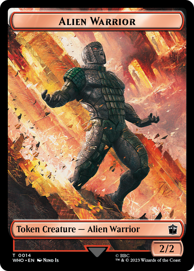 Image of Alien Angel // Alien Warrior Double-Sided Token [Doctor Who Tokens]