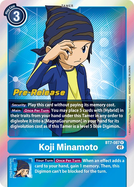 Image of Koji Minamoto [BT7-087] [Next Adventure Pre-Release Cards]