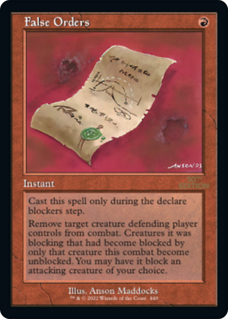 Image of False Orders (Retro) [30th Anniversary Edition]