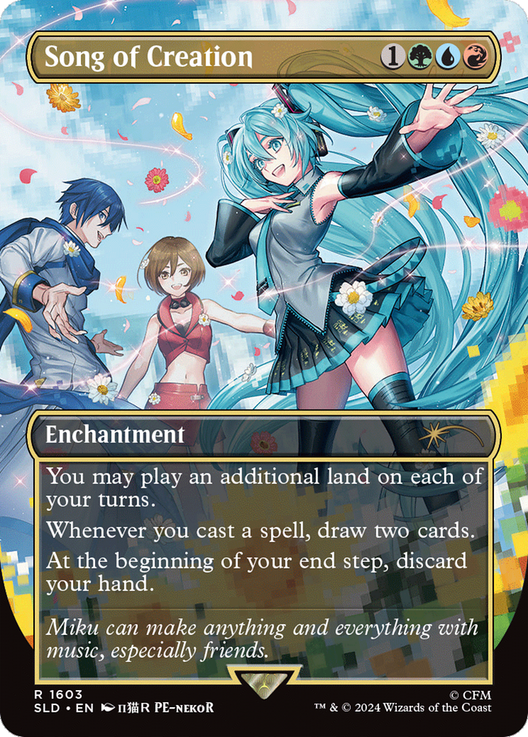 Image of Song of Creation (SLD-1603) - Secret Lair Drop (Borderless) Foil