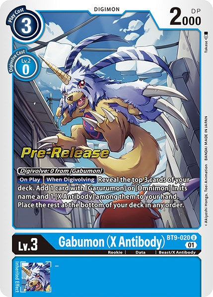 Image of Gabumon (X Antibody) [BT9-020] [X Record Pre-Release Promos]